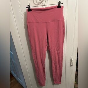 Lululemon 10 TALL Pink High-Waisted Leggings